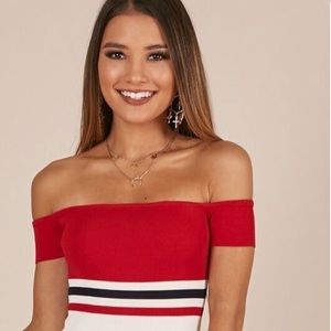 Vintage red crop top 💋